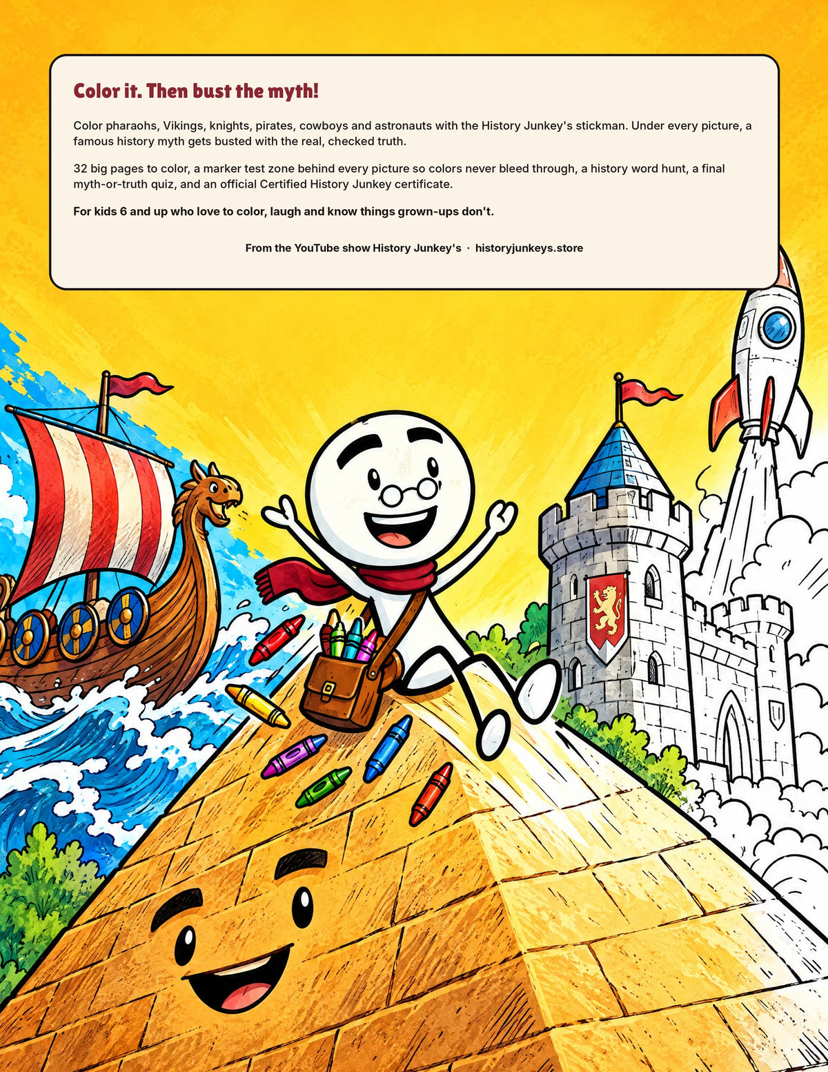 Back cover: Color it. Then bust the myth!